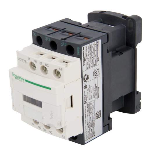 Schneider TeSys 18A Contactor 3 Pole 3 NO Contacts 415V AC Coil
