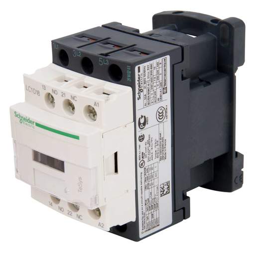 Schneider TeSys 18A Contactor 3 Pole 3 NO Contacts 240V AC Coil