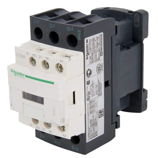 Schneider TeSys 25A Contactor 3 Pole 3 NO Contacts 48V AC Coil