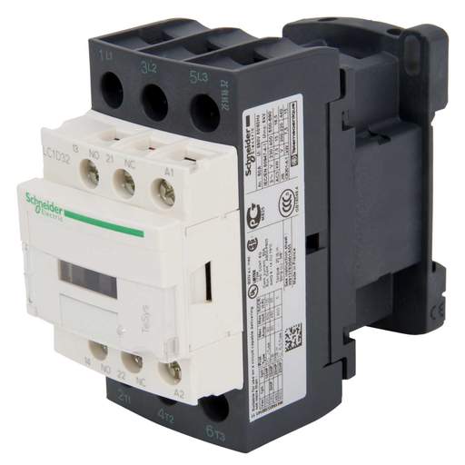 Schneider TeSys 32A Contactor 3 Pole 3 NO Contacts 240V AC Coil