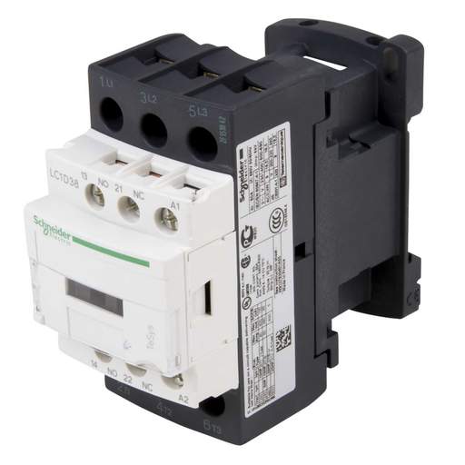 Schneider Telemecanique 38A Contactor 3 Pole 3 NO Contacts 24V AC Coil