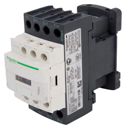 Schneider TeSys 20A Contactor 4 Pole 4 NO Contacts 230V AC Coil
