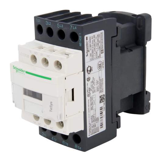 Schneider TeSys 25A Contactor 4 Pole 4 NO Contacts 110V AC Coil