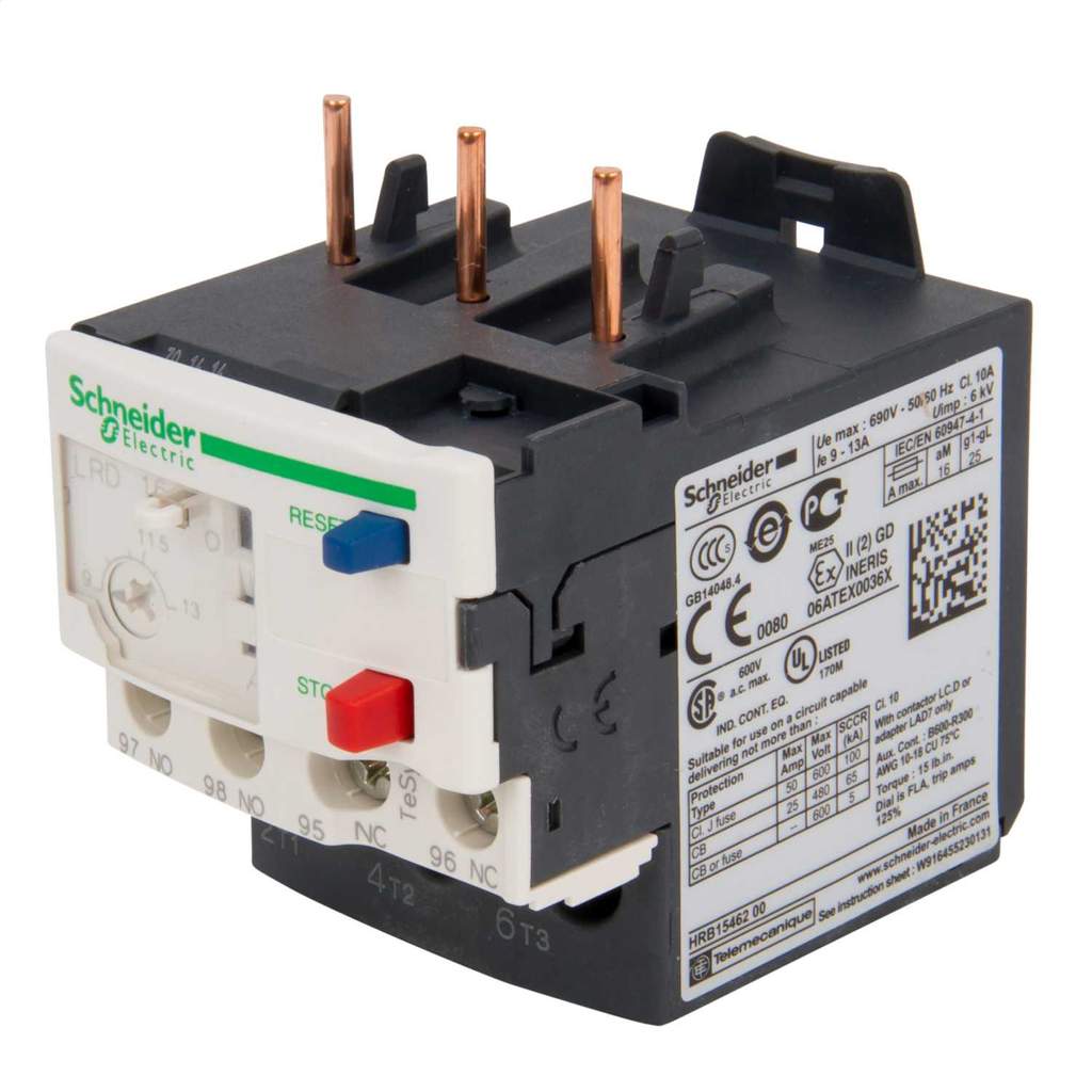 SCHNEIDER LRD16C Thermal Overload Relay – 9-13A – New In Box