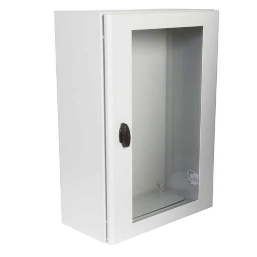 Schneider PanelSet 700mm x 500mm x 250mm Sheet Steel Enclosure with Glazed Door IP66