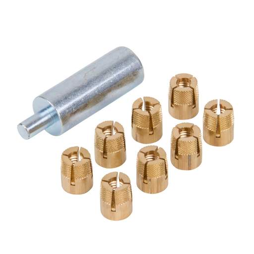 Schneider PanelSet Expandable M8 8mm Threaded Insert Nuts for Polyester Enclosures (Set of 8)