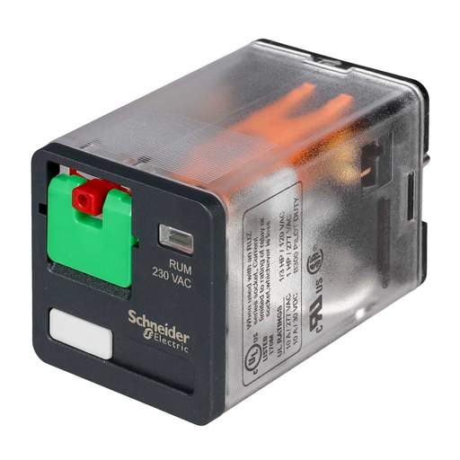 Schneider Harmony Relay 10A Universal Plug-in Relay with 3 CO Contact 230V AC