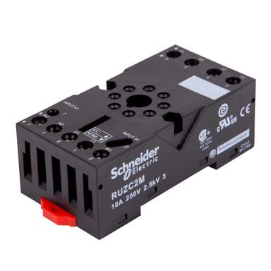 TEMCo Ice Cube Relay & Socket - 6 VDC, 10A Contact, 8 Pin (Pack Of 2)