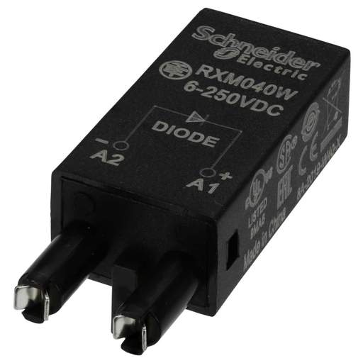 Schneider Harmony Relay 6 - 250V DC Diode for RPZ / RXZ Relay Sockets