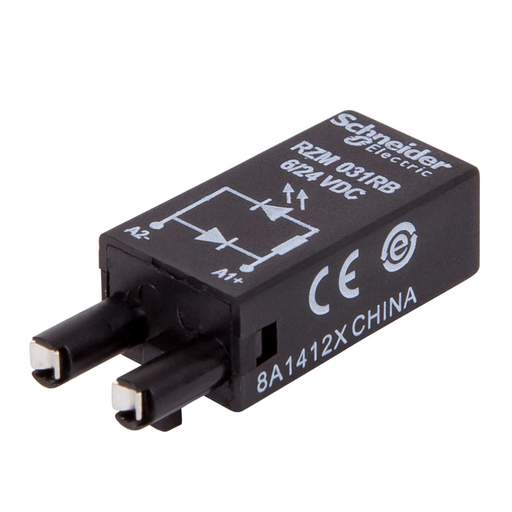 Schneider Harmony Relay 6V to 24V DC Diode + Green LED for RSZ Sockets