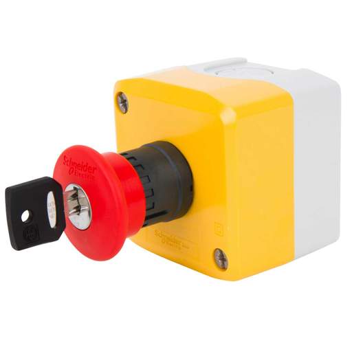 Schneider Harmony Emergency Stop Key Release Pushbutton Station IP66