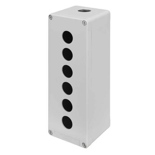 Schneider Harmony 6 Hole Die-Cast Empty Pushbutton Station Grey IP65