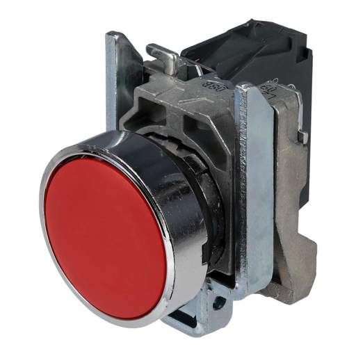 Schneider Harmony Flush Momentary 1 NC Pushbutton Red