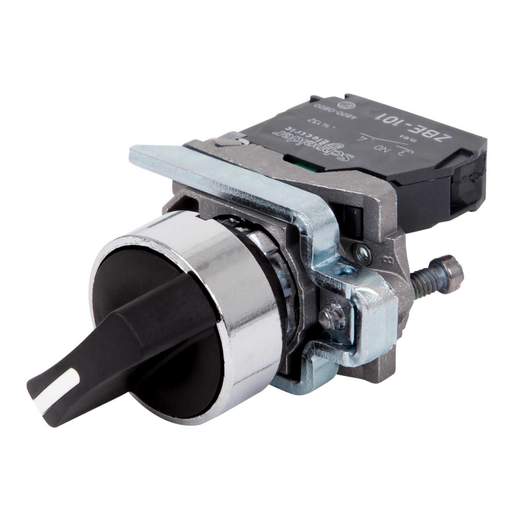 Schneider Harmony 2 Position 1 NO Selector Switch Black