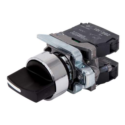 Schneider Harmony 3 Position 2 NO Selector Switch Black