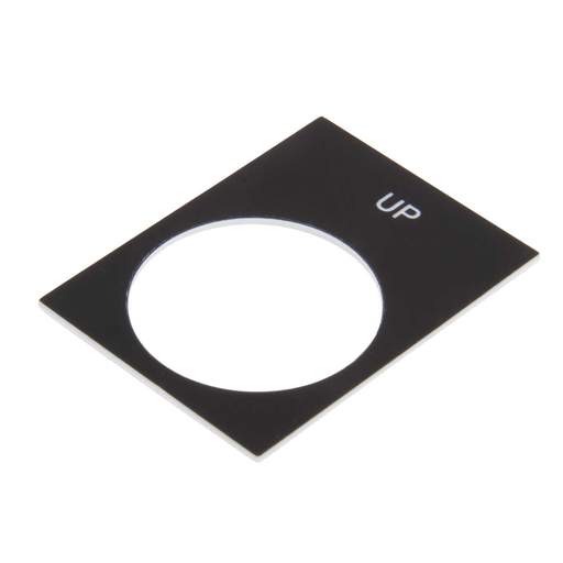 Schneider Harmony 30mm x 40mm Up Legend Plate Black