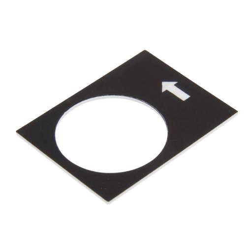 Schneider Harmony 30mm x 40mm Left or Lower Slow Legend Plate Black