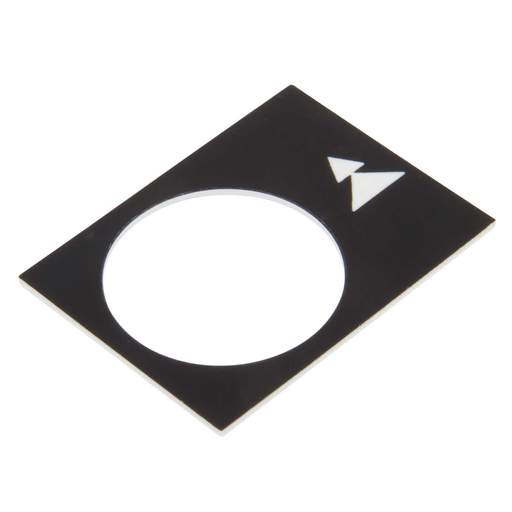Schneider Harmony 30mm x 40mm Left or Lower Slow-Fast Legend Plate Black
