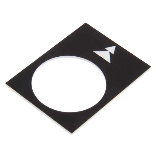 Schneider Harmony 30mm x 40mm Left, Slow - Fast Legend Plate Black