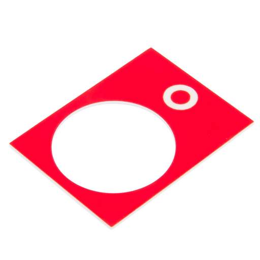 Schneider Harmony 30mm x 40mm Stop Legend Plate Red