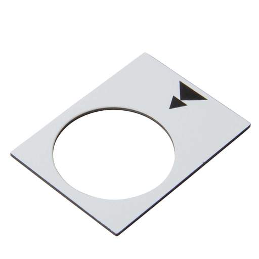 Schneider Harmony 30mm x 40mm Right,  Slow - Fast Legend Plate White