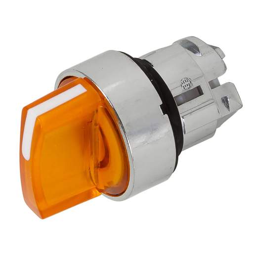 Schneider Harmony 2 Position Stay Put Illuminated Selector Switch Head Orange