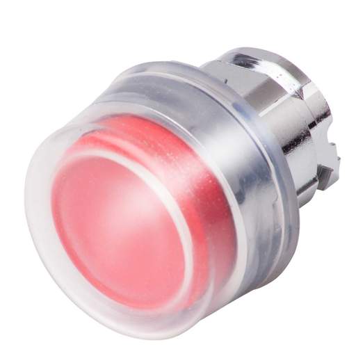 Schneider Harmony Projecting Momentary Booted Pushbutton Red