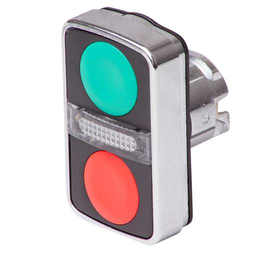 Schneider Harmony Flush Illuminated Double-Headed Red/Green Push button no markings
