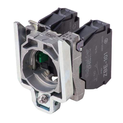 Schneider Harmony Single Contact Block with Body Fixing Collar 2 NO