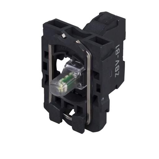 Schneider Harmony Light Block with Body Fixing Collar Integral LED 24V White