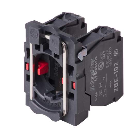Schneider Harmony Single Contact Block with Body Fixing Collar 2 NC