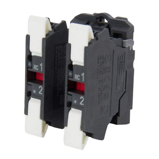 Schneider Harmony Single Contact Block with Body Fixing Collar 2 NC Spring Terminal