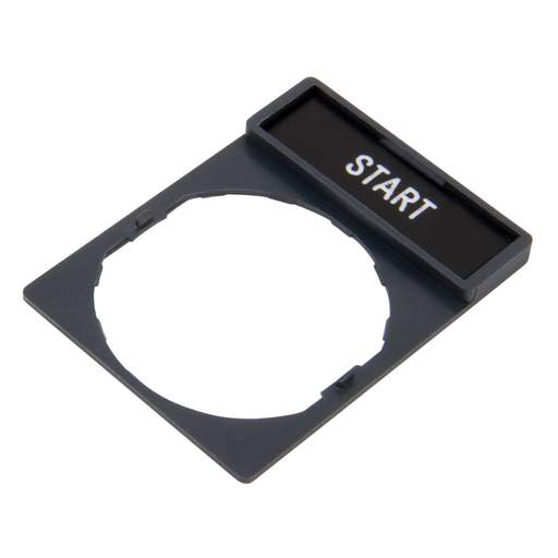 Schneider Harmony Legend Holder 30 x 40mm Marked 'START' Black