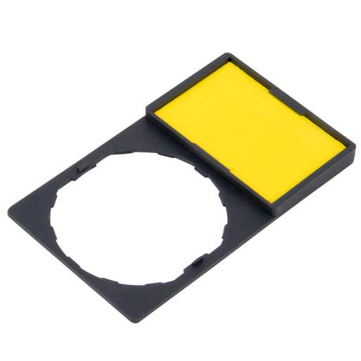 Schneider Harmony Unmarked Legend 18 x 27mm for 30 x 50mm Legend Holder Yellow