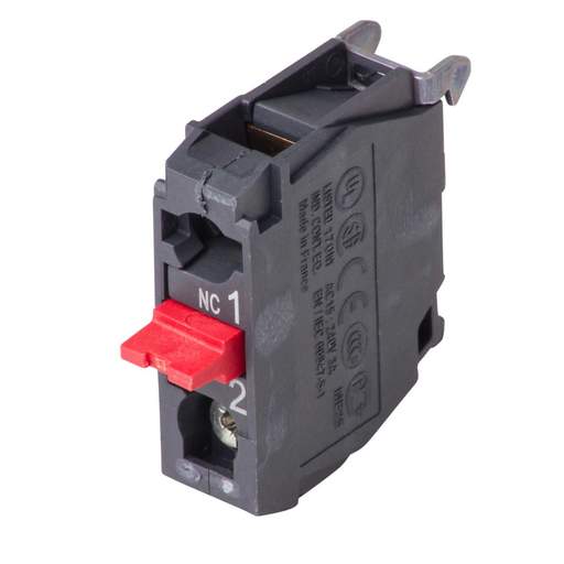 Schneider Harmony Single Contact Block for Head ∅22 1 Normally Closed Screw Clamp Terminal