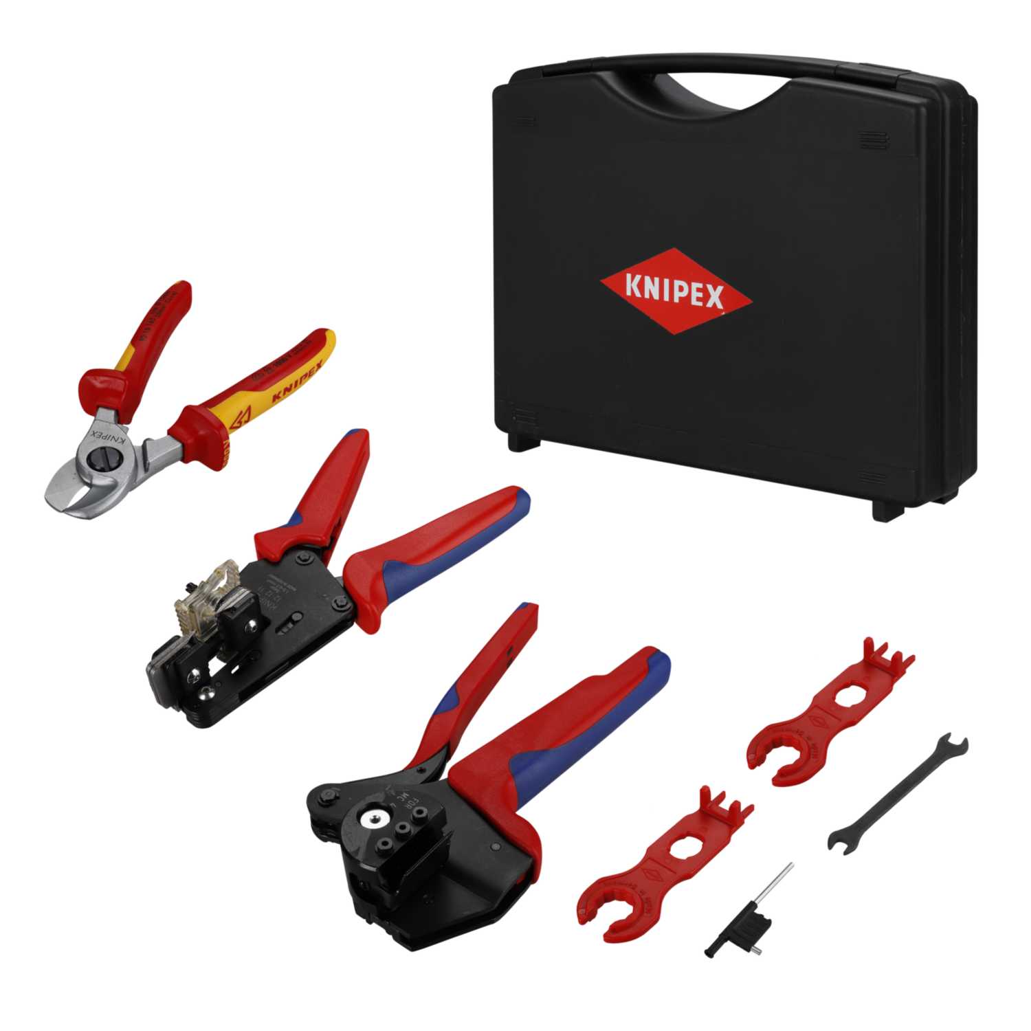 Knipex 7 Piece Solar PV MC4 Crimp Kit Set (KN 97 91 04 V01) | CEF