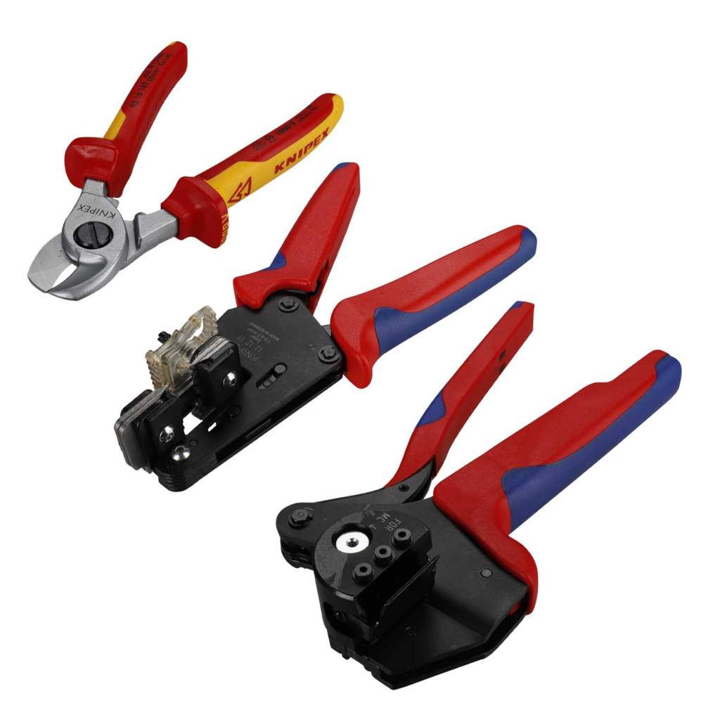 Knipex 7 Piece Solar PV MC4 Crimp Kit Set (KN 97 91 04 V01) | CEF
