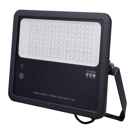Thorn LEO Flex 80W LED Floodlight Black with Photocell 4000K