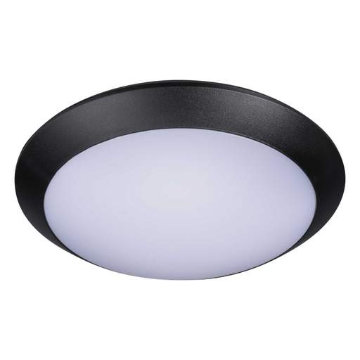 Thorn TOM VARIO 14W LED Colour Selectable Bulkhead with Microwave Sensor Black / Opal