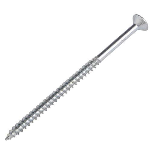 Olympic Fixings 8 x 3 Countersunk Twin Thread Woodscrews Bright Zinc Plated (200)