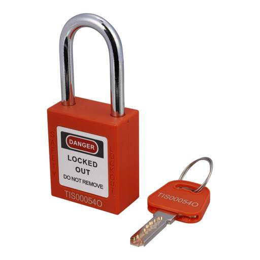 TIS Orange Safety Padlock