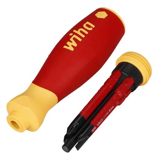 Wiha PocketMax VDE Screwdriver with Bit Magazine