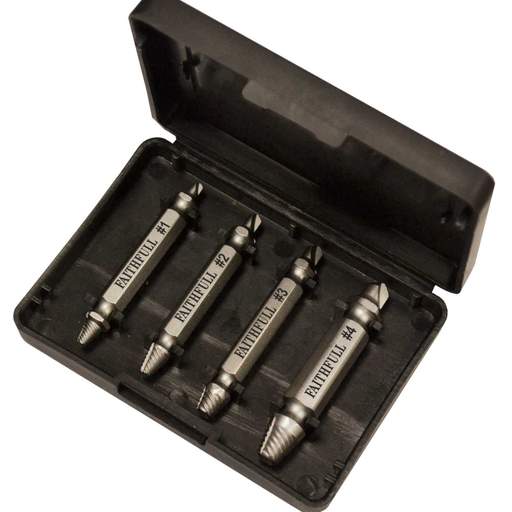 4 Piece Screw Extractor Kit