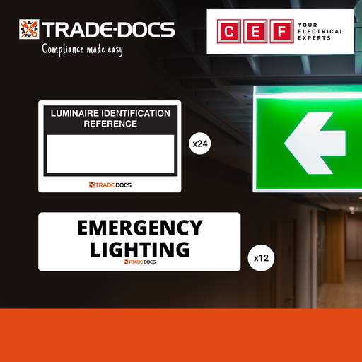 Trade-Docs Emergency Lighting Mixed Label Pack