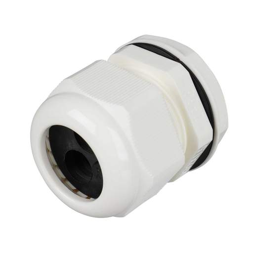 Unicrimp 32mm IP68 Nylon Tail Cable Gland with Plug White