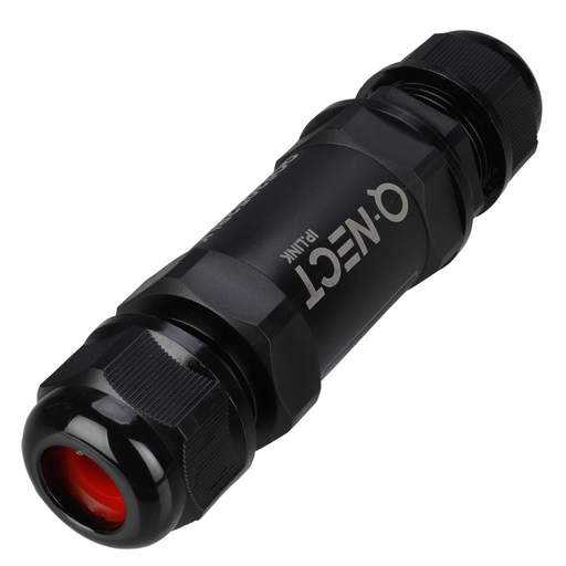 Unicrimp Q-NECT 24A 2 Way 5 Pole In-Line Cable Connector IP68 Black