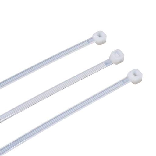Unicrimp 300mm x 4.8mm Cable Ties Natural (Pack of 100)