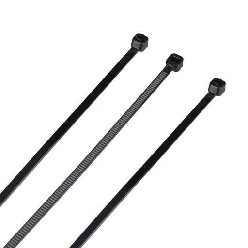 Fascette Stringicavo Nylon 3,6x250mm | 100 Pezzi | Certificazione UL | Colore Nero