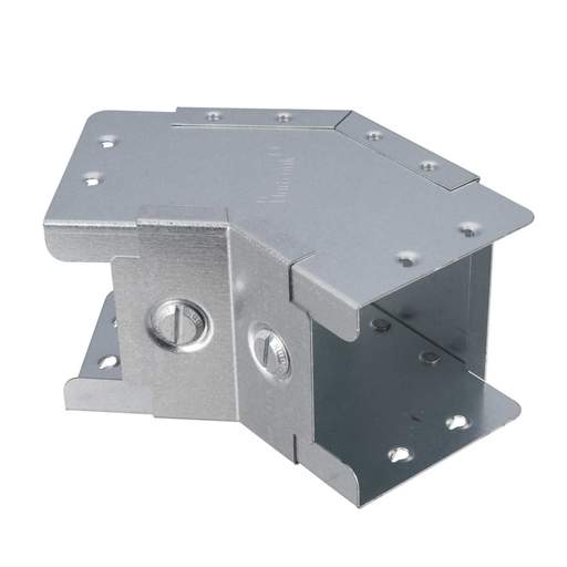 Unitrunk IP4X 75mm x 75mm 45° Inside Lid Bend for Galvanised Steel Trunking (Sold in 1's)