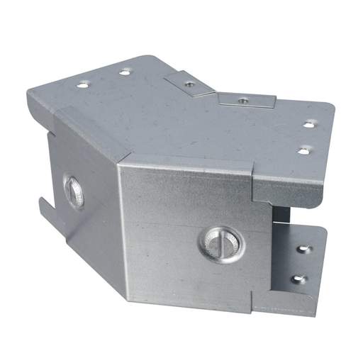 Unitrunk 75mm x 75mm 45° Outside Lid Bend for Galvanised Steel Trunking (Sold in 1's)